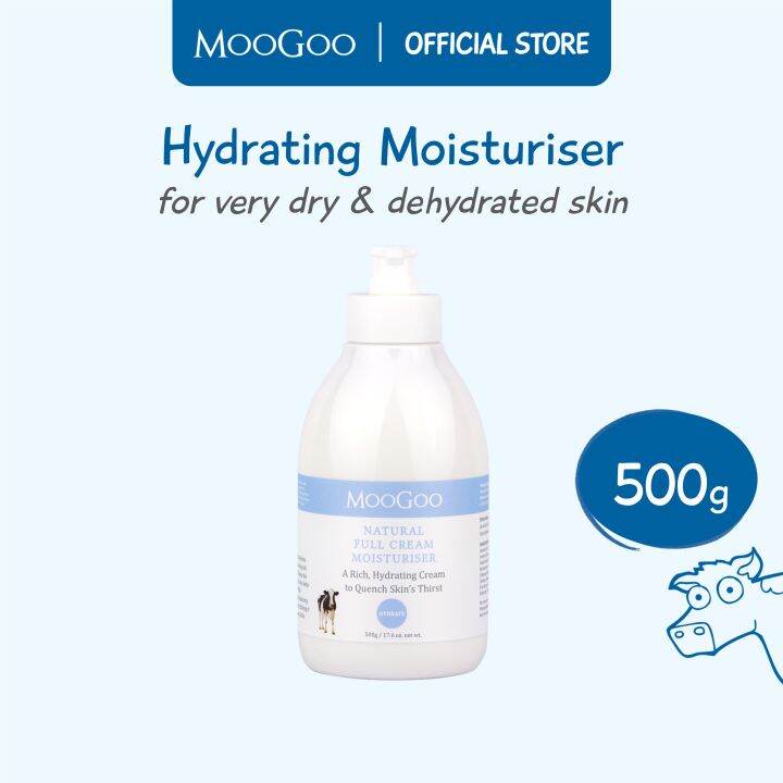 MooGoo Full Cream Moisturiser 500g Lazada