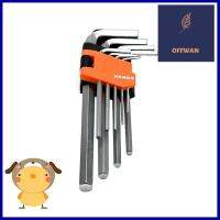 ชุดประแจ 6 เหลี่ยมตัวแอล KENDO 20732 9 ชิ้น/ชุดHEX KEY WRENCH SET KENDO 20732 9EA/SET **ราคารวม Vat แล้วค่ะ ไม่มีบวกเพิ่ม**