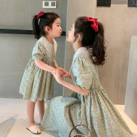 【YF】 New Fashion Floral Mom And Daughter Dress Cute Family Matching Party Parent-Child Outfits Christmas Carnival Mother Kids Clothes