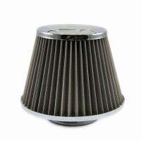 76 มม.3 นิ้วสแตนเลสกรองเย็นรถกรวยตัวกรองอากาศ Universal กีฬา High Power Flow Air FILTER Auto Parts-m0pi