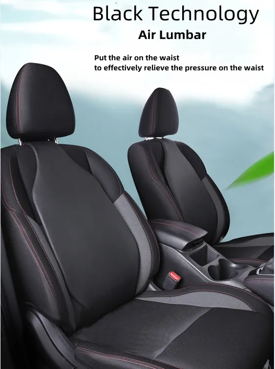 Dynamic Air Bag Support Lumbar Cushion Smart Lumbar Support For Car Auto  Universal Seat Back Waist Hand-operated Air Pump