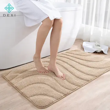 Super Absorbent Shower Bath Mat Bathroom Anti-Slip Carpet Rug Simple  Kitchen Ent