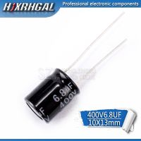 10PCS Higt quality 400V6.8UF  10*13 6.8UF 400V 10*13MM Electrolytic capacitor hjxrhgal Electrical Circuitry Parts