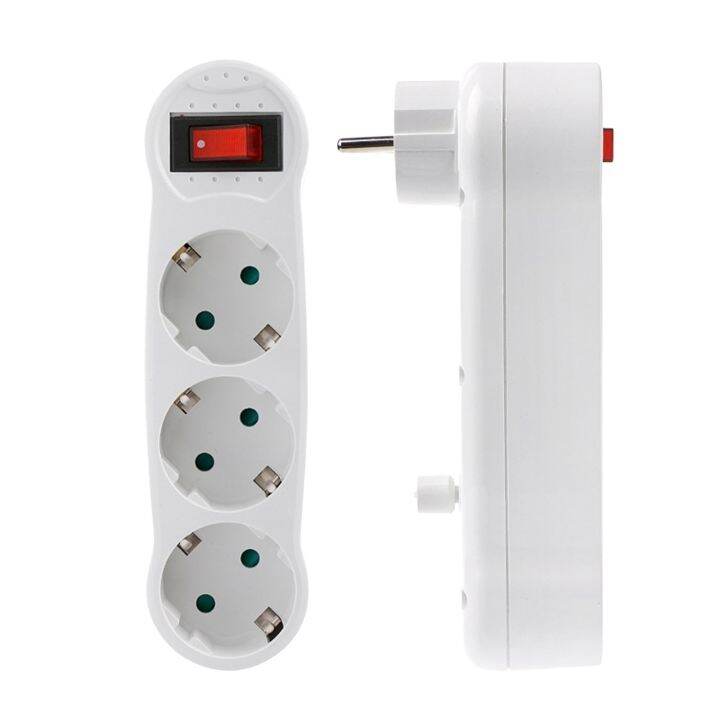 dual-usb-ports-1-to-3-way-eu-standard-power-adapter-socket-strip-porous-terminal-board-16a-conversion-plug-dropshipping-m