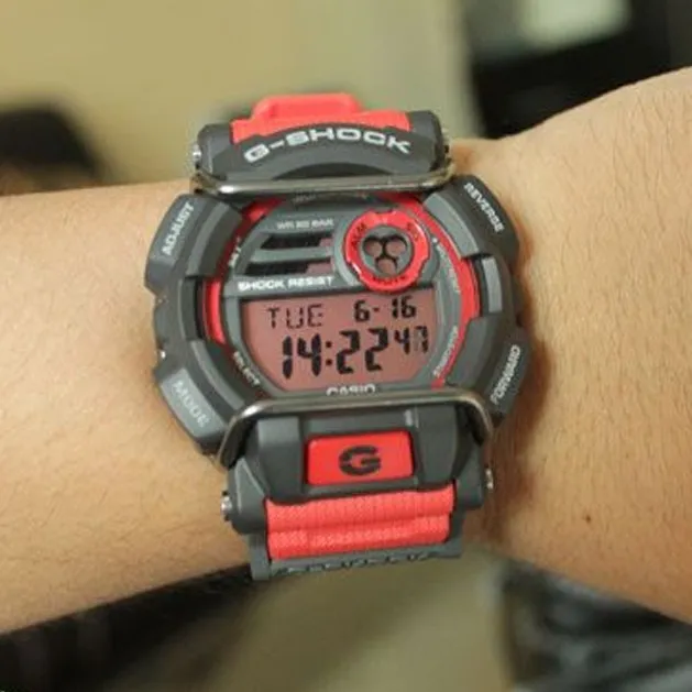 Casio G-Shock(GD-400-4DR) Red Resin Strap Shock Resistant 200