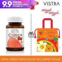 VISTRA  x WIGGLE WIGGLE BUCKET BAG (LIMITED EDITION) - ORANGE  วิสทร้า อะเซโรลา เชอร์รี่ 2000 พลัส  (30 เม็ด)  x วิ้กเกิ้ล วิ้กเกิ้ล ลิขสิทธิ์ แท้ Collection ใหม่ (สีส้ม)