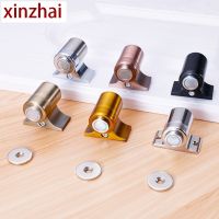 Zinc alloy Motor Ground Suction Door Stopper Thickened Floor Suction Strong Magnetic Door Touch Door Stop Bumper