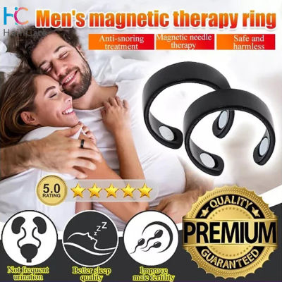 Hailicare Magnetic Therapy Ring Cure Insomnia Sleep Ring Promote Blood Circulation Lymphatic Drainage Fat Burn Lose Weight Anti Snore Alloy Fashion Accessories