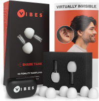 Vibes High Fidelity Earplugs - Invisible Ear Plugs for Concerts, Musicians, Motorcycles, Airplanes, Raves, Work Noise Reduction, Hearing Protection - Fits Small Medium Large - As Seen On Shark Tank 1