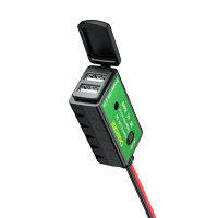 อะแดปเตอร์ชาร์จในรถยนต์จักรยานยนต์ USB คู่ SAE 12V กันน้ำสำหรับโทรศัพท์ GPS