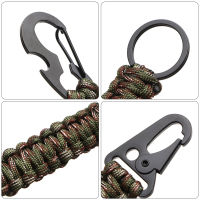 พวงกุญแจ Carabiner ความแข็งแรงสูงสำหรับตั้งแคมป์เดินป่าอเนกประสงค์ Survival Tool พวงกุญแจที่เปิดขวด Utdoors Survival Gadgets