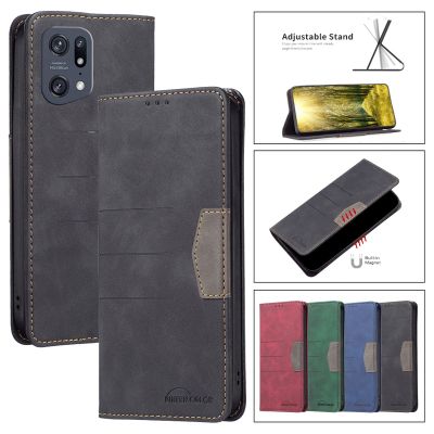 Magnetic Phone Holder Stand Case For OPPO Find X5 Pro Flip Cover For OPPO FindX5 Find X5 Lite X5Lite X5pro Leather Wallet Cases Car Mounts