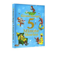 Original English curious george S 5 minute stories curious monkey George 13 stories hardcover collection 5 minute stories bedtime picture story book