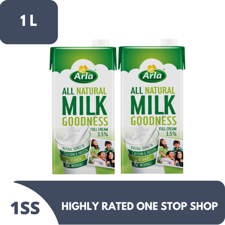 Arla All Natural Milk Goodness Full Cream 1L x 2 | Lazada PH