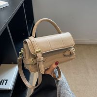 [COD] Textured bag female 2022 new trendy personality shoulder Messenger explosive style retro autumn and winter portable square