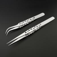 【cw】 Electronics Industrial Anti static Curved Straight Forceps Tweezer Repair Hand