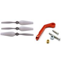 ┇✓✺ 1Pcs Rc Car Spare Parts Metal Servo Pull RodRed 3Pcs Rc Airplane Propellers For Wltoys Xk X450 Fixed Wing Aircraft