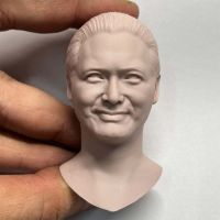 Chow Yun Fat Head Sculpture1:6 Asia Star แกะสลัก Unpainted ชายแกะสลักรุ่น Fit 12 Action Figure Body ทหารของเล่น