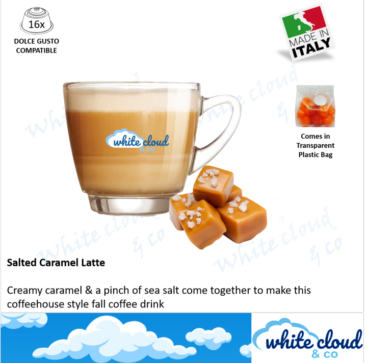 Salted Caramel Latte WhiteCloud Dolce Gusto Compatible Capsules Lazada