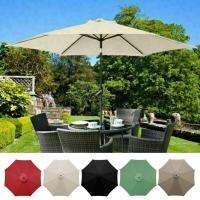 3 M Garden Cover Parasol Replacement Umbrella Rainproof Sunshade Canopy 8 Arm Garden Shelters Deck Fabric