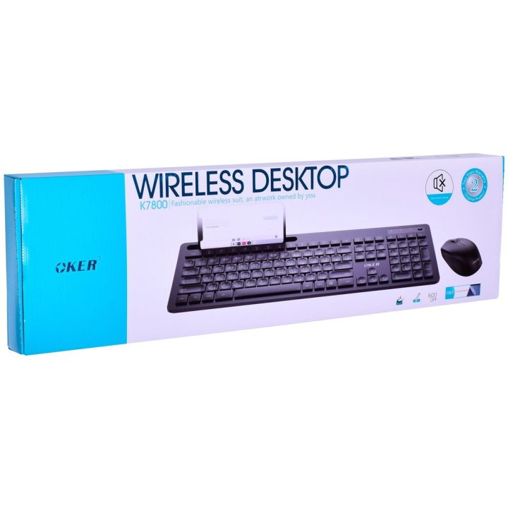 best-seller-oker-keybord-mouse-wiless-usb-ไร้สาย-k7800แถมฟรีแผ่นซีลีโคลน-ที่ชาร์จ-หูฟัง-เคส-airpodss-ลำโพง-wireless-bluetooth-คอมพิวเตอร์-โทรศัพท์-usb-ปลั๊ก-เมาท์-hdmi-สายคอมพิวเตอร์