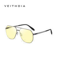 VEITHDIA แว่นตากันแดดผ้าไนลอนแบบใหม่แว่นตากันแดดแบบโฟโต้โครมิคแบบหัวเข็มขัดไม่ใช้สกรูยืดหยุ่นและเปลี่ยนรูปได้สำหรับผู้ชาย CP5007-P-Y