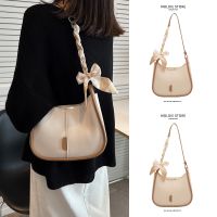 This years popular summer all-match silk scarf large-capacity commuter shoulder underarm bag niche small bag female 2023 new 【BYUE】