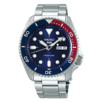 นาฬิกาข้อมือ ไซโก้ SEIKO Sports 5 Automatic SRPD53 SRPD53K SRPD53K1 สี PEPSI กันน้ำ 100 เมตร