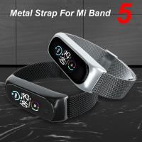 สายรัดข้อมือสำหรับ Mi Band 6 5สายข้อมือโลหะไม่มีสกรูสแตนเลส Miband สำหรับ Mi Band 6 5สายรัดข้อมือ