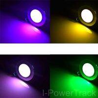 Ac85v-265v ไฟสปอตไลท์แอลอีดีโคมไฟเพดาน Rgb ตู้เก็บของแบบเว้าเปลี่ยนสีได้10W ไฟ Led หลากสีดาวน์ไลท์สำหรับห้องที่บ้าน