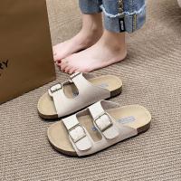 【Ready】? womens summer 23 new thick-soled s and slippers for outer lazy flip flops soft-soled slippers