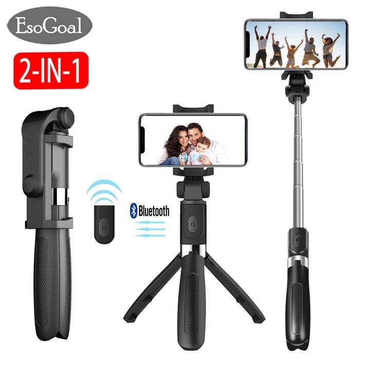 bluetooth selfie stick tripod with remote