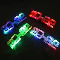 3/5PCS LED Glowing Light Glasses Eye Wear Birthday Party 2022 New Year Neon Party Night Bar Club Accessories