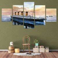 Lizhanmin Ultra Comfortable Titanic Ship Seascape Printed Pictures Wall Art Landscape Poster Artwork For Interior Decoration.ซื้อทันทีเพิ่มลงในรถเข็น