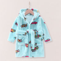 Children pyjamas winter flannel Warm Robes bathrobe For Boys Girls Childs hooded coral Sleepwear homewear pajamas