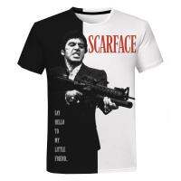Montana Film Tony New Skarface Print 3D Street Clothing Mens and Womens Casual Fashion or Extra Large Unisex Top Neckline