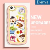 เคส Dienya สำหรับ VIVO Y71 Y71i ลายการ์ตูนน่ารักนาซ่าบัซไลท์เยียล์ใหม่ Colour Macaron โบกขอบกันกระแทกแบบใสนิ่มเคสมือถือสร้างสรรค์กล้องฝาครอบป้องกันซิลิกาเจล