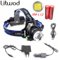 XM-L2 U3 T6 LED Headlight Recharge Zoomable Headlamp Zoom Adjustable Head Lamp Flashlight 5000lm 18650 Battery Front Light Z30