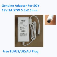 ของแท้19V 3A 57W 5.5X2.5Mm ถั่วเหลืองแหล่งกระจายไฟ AC ดวงอาทิตย์1900300อะแดปเตอร์สำหรับ Charger Laptop จอภาพ