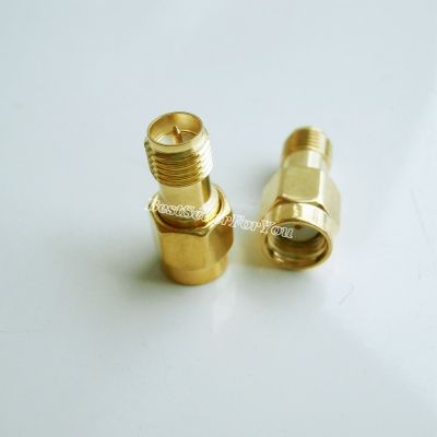 1Pcs RP SMA Connector Male Plug To RPSMA Connector Female Connector Straight RF Adapter Electrical Connectors