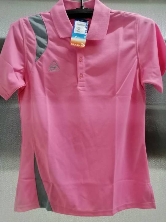 เสื้อpoloหญิง-สีชมพูego-sport-รุ่นeg6062-คอปก-size-m