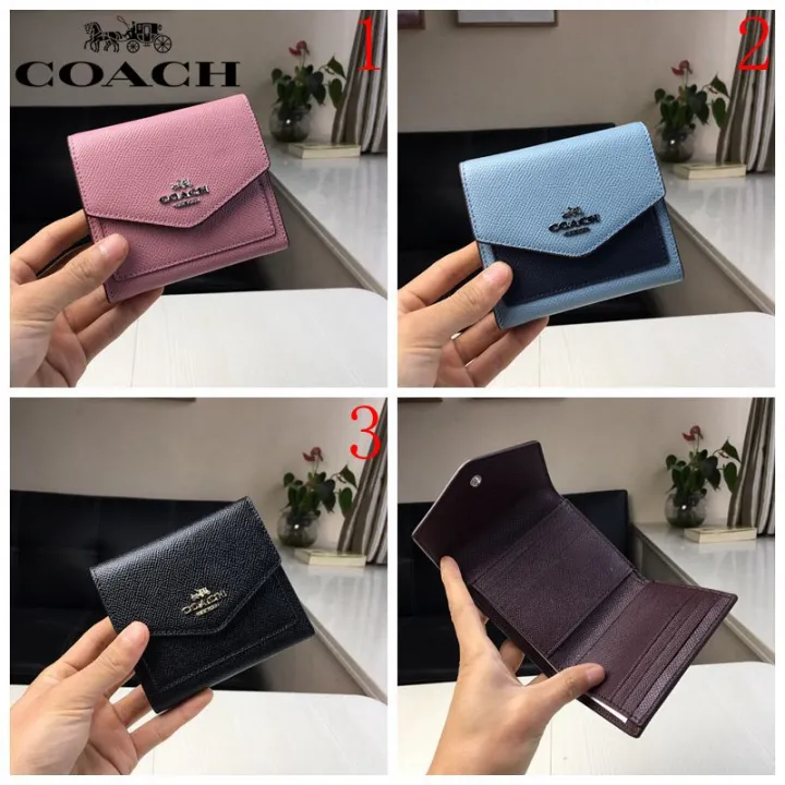 Coach Short Wallet Women Fashionable Tri-fold Wallet Small Envelope Now  Special Hot Sale 59972 | Lazada PH