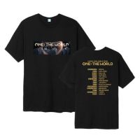 【HOT】คอลูกเรือเสื้อยืดคอกลมKPOP Wanna One THE WORLD Tour Concert Fan Support T-shirt Teeผ้าฝ้ายแท้100%cotton