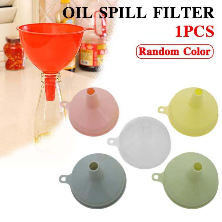Plastic Funnel Reusable Kitchen Oil Liquid Funnel Portable Tools Oil
