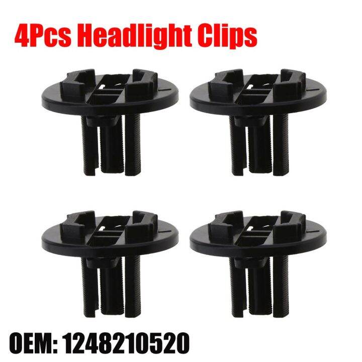 Replacement Headlight Fastener Clips Black Fastener High Reliability