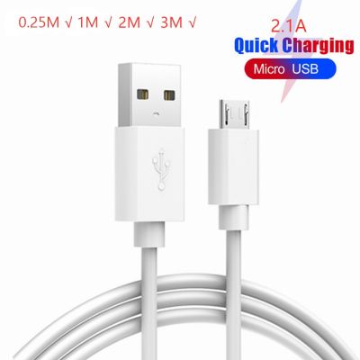 0.25M 1M 2M 3M Micro USB Cable Fast Charging Data Sync USB Charger Cable Cord For Samsung S6 Xiaomi Tablets Mobile Phone Cables Wall Chargers