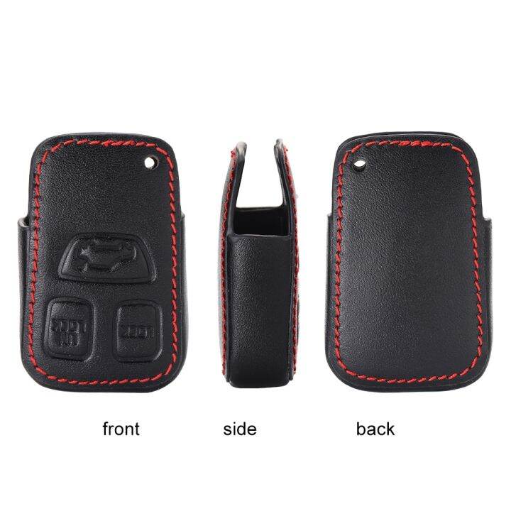 genuine-leather-car-key-case-for-volvo-c70-s40-s70-s90-v40-v90-smart-remote-fob-cover-keychain-protector-bag-auto-accessories