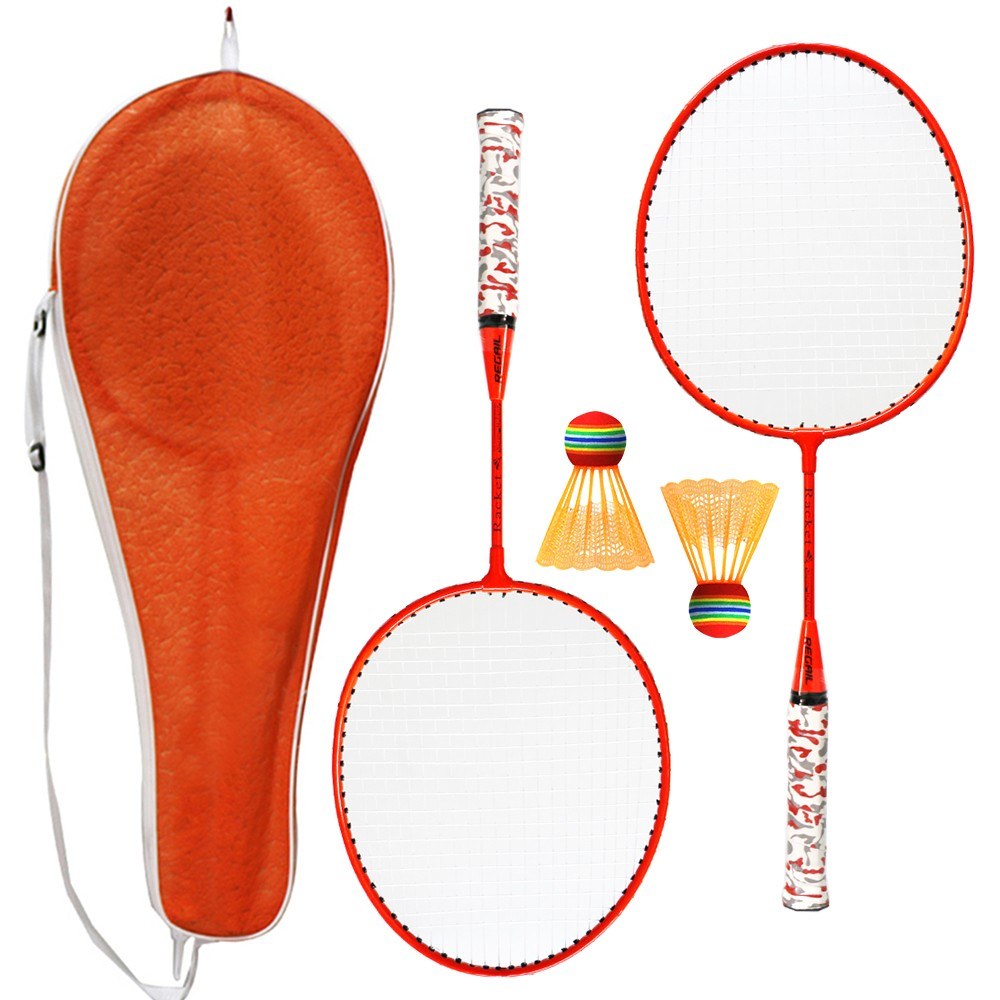 1 Pair Badminton Racket Cartoon Aluminum High Quality Sports Racket for Children 