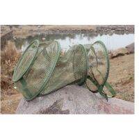 Souilang 3 Layer Portable Fishing Net 4 Size 25cm 35cm 42cm 50cm Round Folding Mesh Cheap Fishing Net Bersih