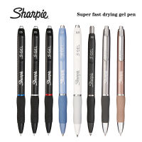 1สหรัฐอเมริกา Sharpie กดปากกาเป็นกลาง0.5มิลลิเมตรสีดำแห้งเร็วเรียบต่อเนื่องหมึกสำนักงานปากกาลายเซ็นน่ารักสำนักงานเครื่องเขียน